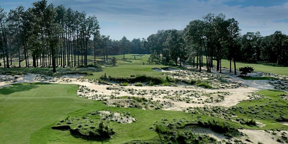 11th hole of Gil Hanse's new design of Pinehurst No. 4